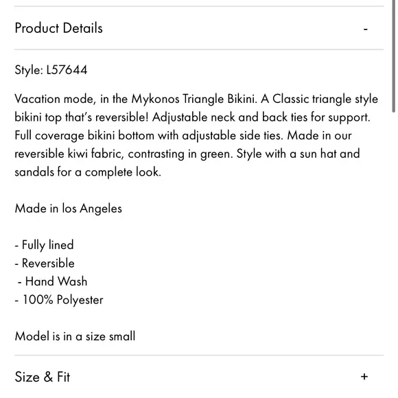 Lucy in the Sky Kiwi Print Bikini - White and Green - Picture 6 of 8